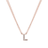 Náhrdelník 14kt ružové zlato s diamantom Náhrdelník s briliantom Luxury Clam4