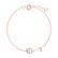 Náramok s diamantom Curly Letter D4