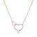 Náhrdelník s diamantom Double Love4