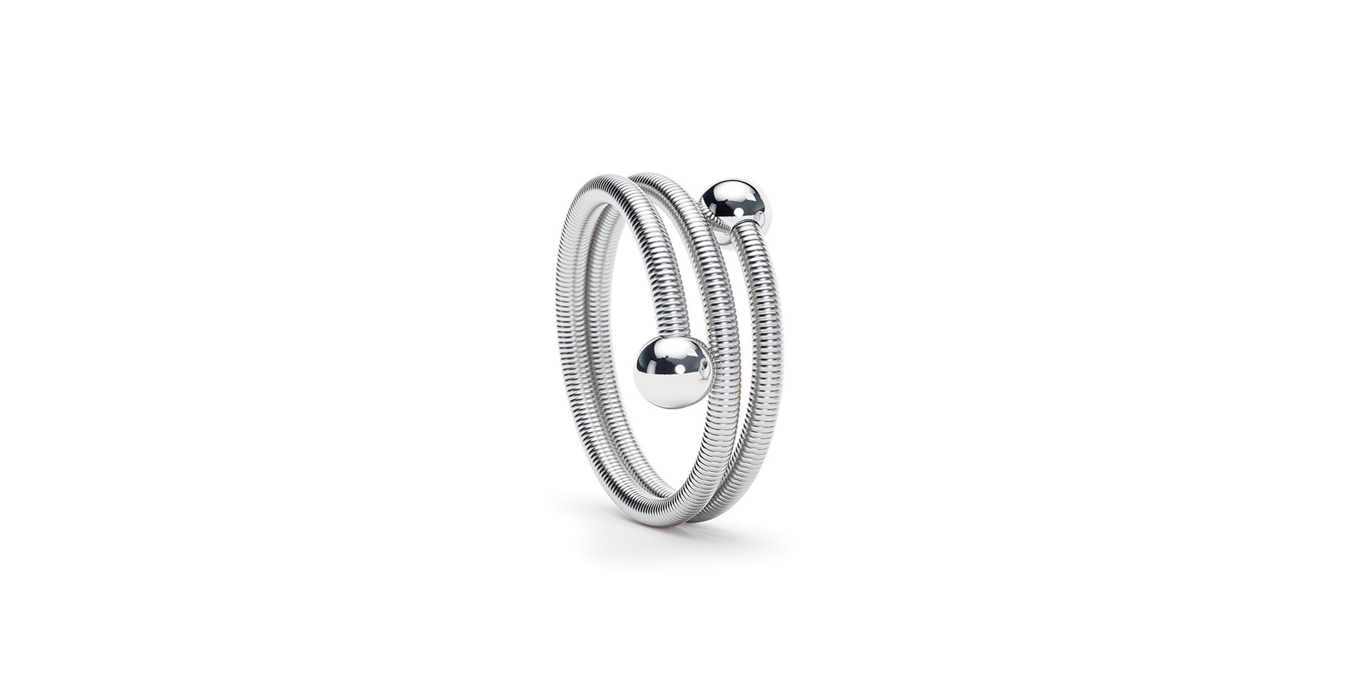 Prsteň platina Colette C Embrace Ring 2 Windings