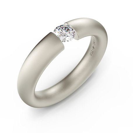 Prsteň s diamantom Spannring Oval