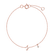 Náramok s diamantom Curly Letter J4