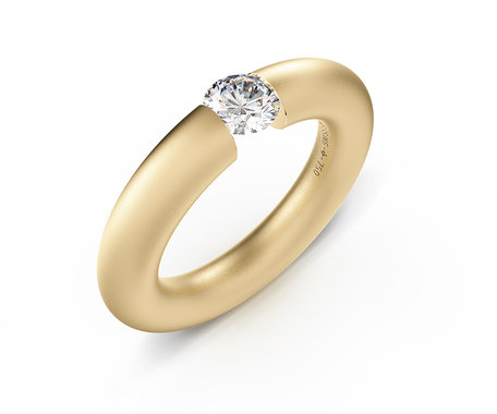 Prsteň s diamantom Spannring Round