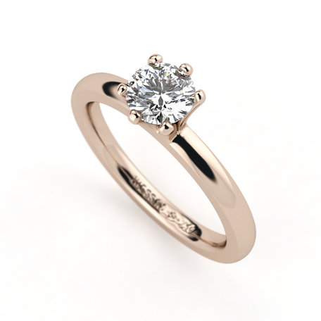 Prsteň s diamantom Amatis 6 prongs