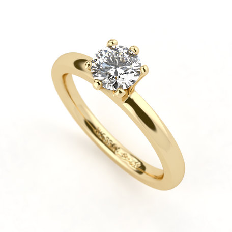 Prsteň s diamantom Amatis 6 prongs