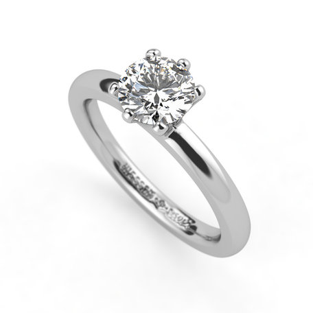 Prsteň platina s diamantom Amatis 6 Prongs