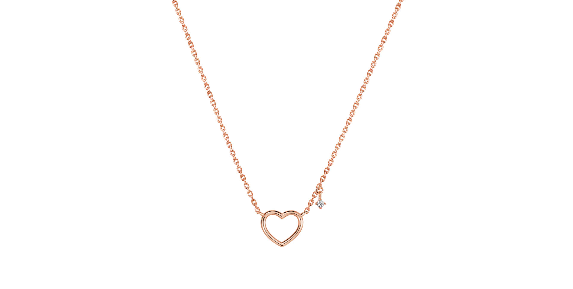 Náhrdelník s diamantom My Love