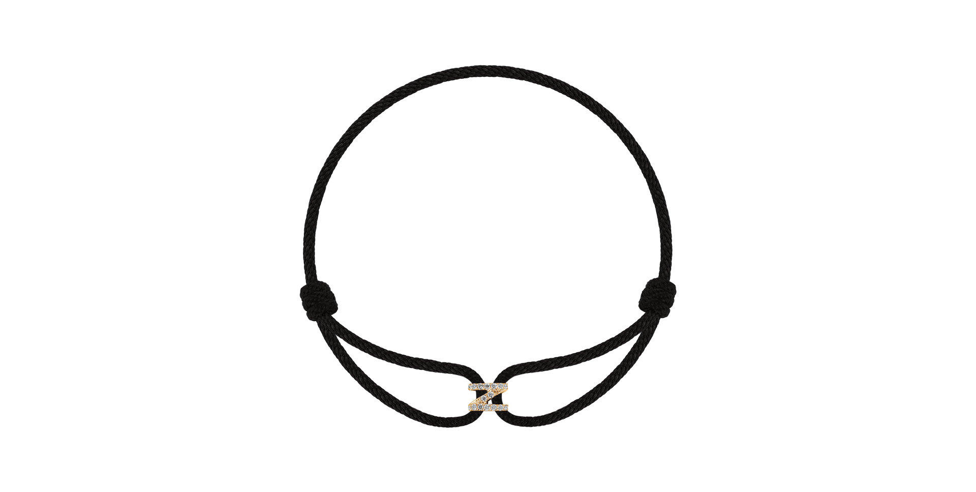 Náramok s diamantmi Alphabet Delight