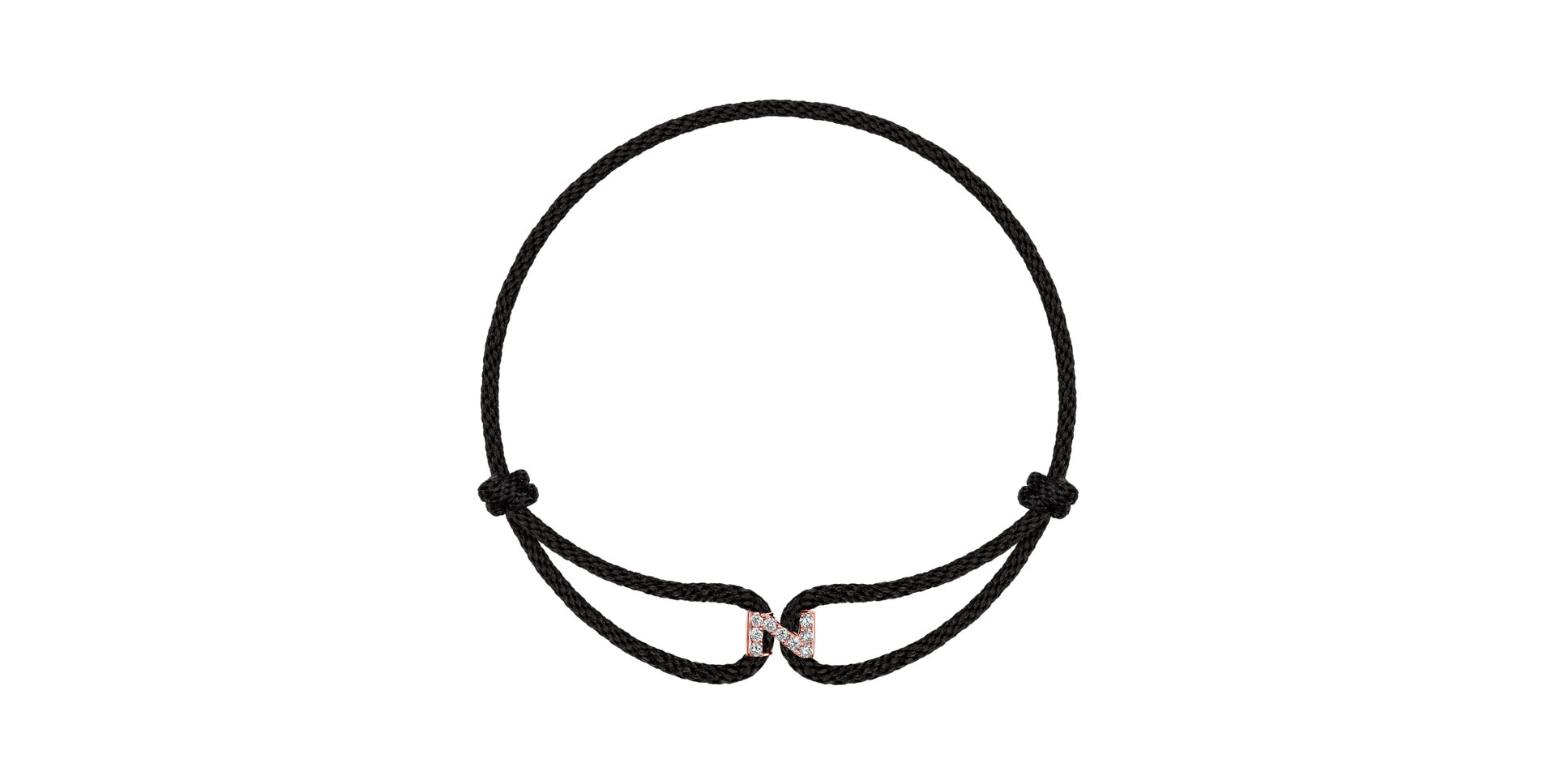 Náramok s diamantmi Alphabet Delight