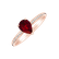 Prsteň s granátom a diamantmi Tearfall4