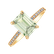 Prsteň s diamantmi a ametystom Mireth4