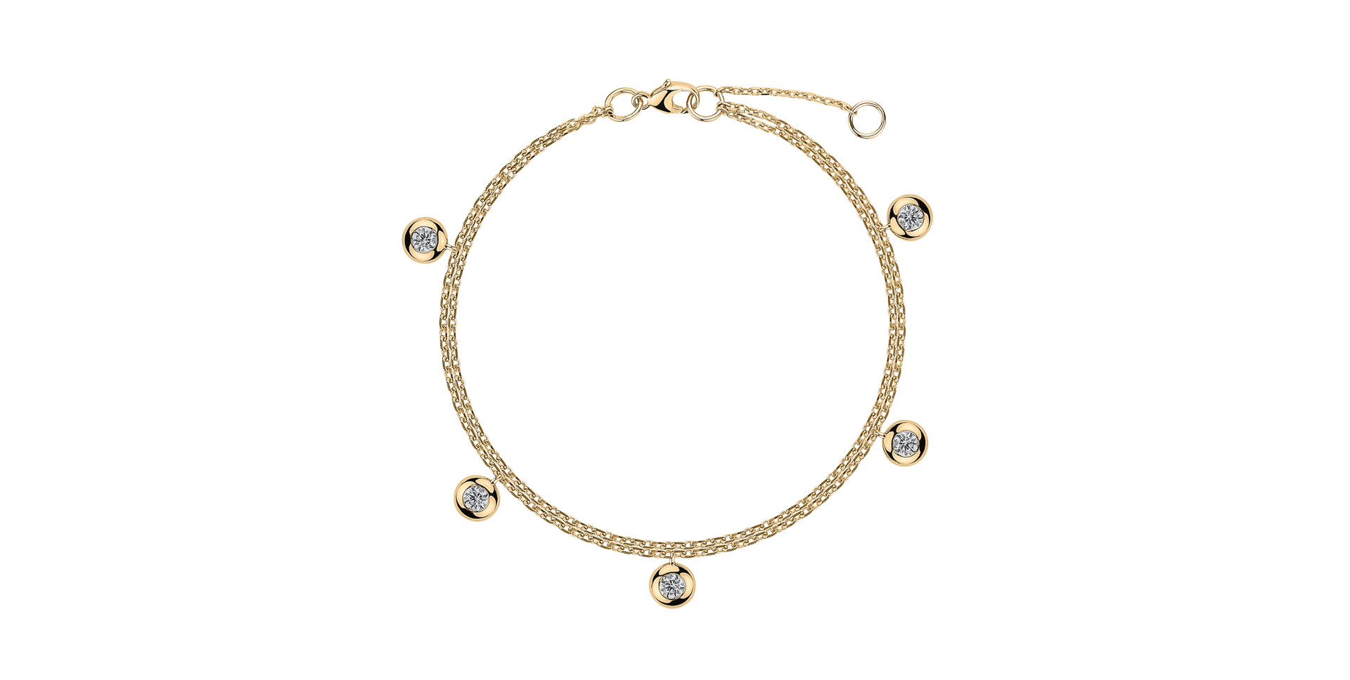 Náramok s diamantmi Delouise