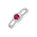 Prsteň s diamantmi a rubínom Rulan4