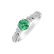 Prsteň s diamantmi a smaragdom Wendy3