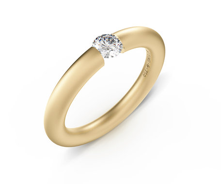 Prsteň s diamantom Spannring Round