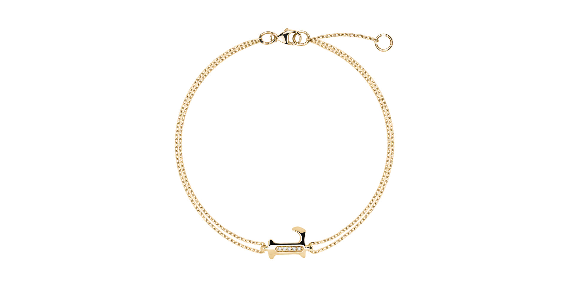 Náramok s diamantmi Alluring Letter