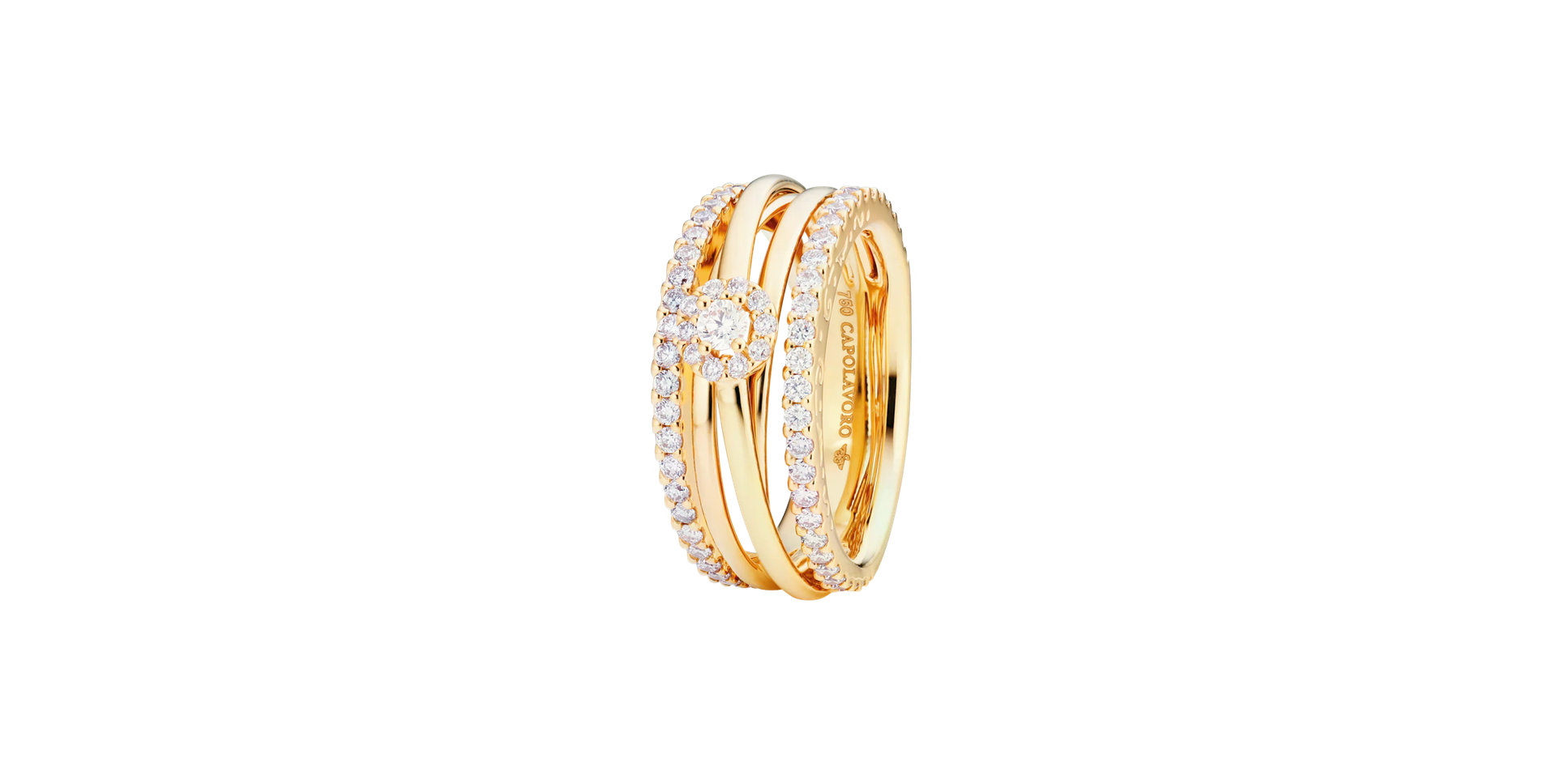 Prsteň s diamantmi Magnifico