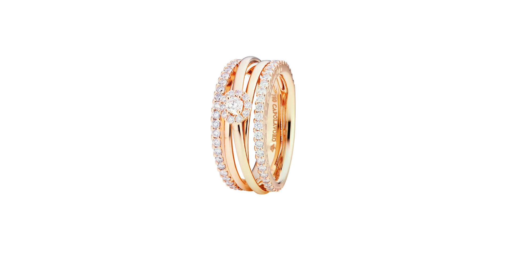 Prsteň s diamantmi Magnifico