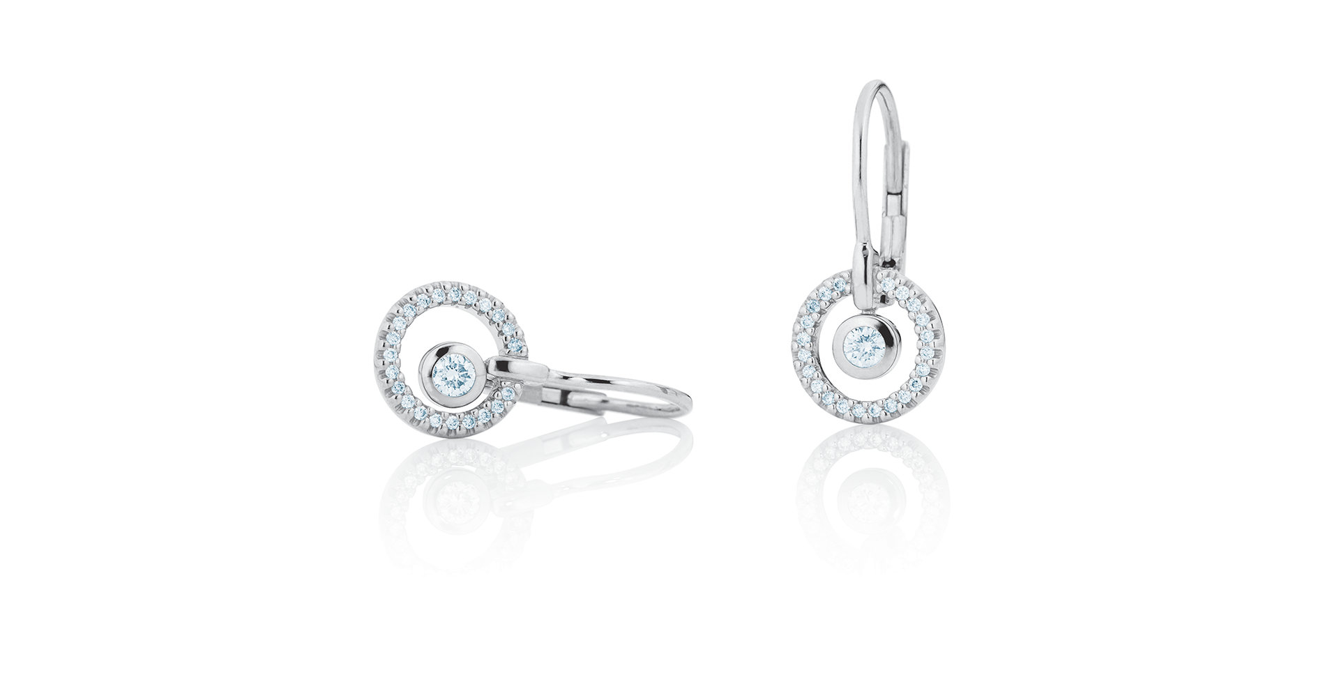 Náušnice s diamantmi Glam Motion