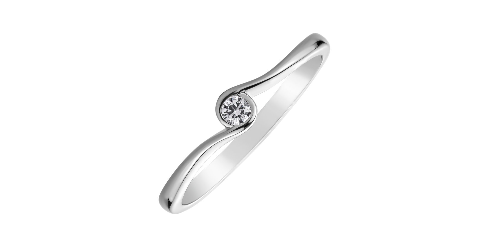 Prsteň s diamantom Shiny Joy