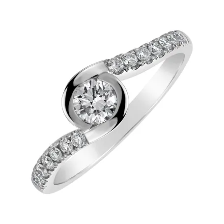 Prsteň s diamantmi Love Twist
