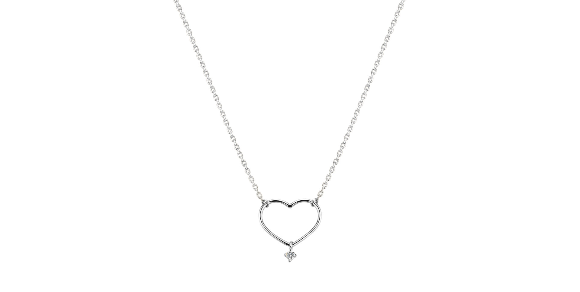 Náhrdelník s diamantom Eternal Heart