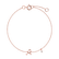 Náramok s diamantom Curly Letter A4