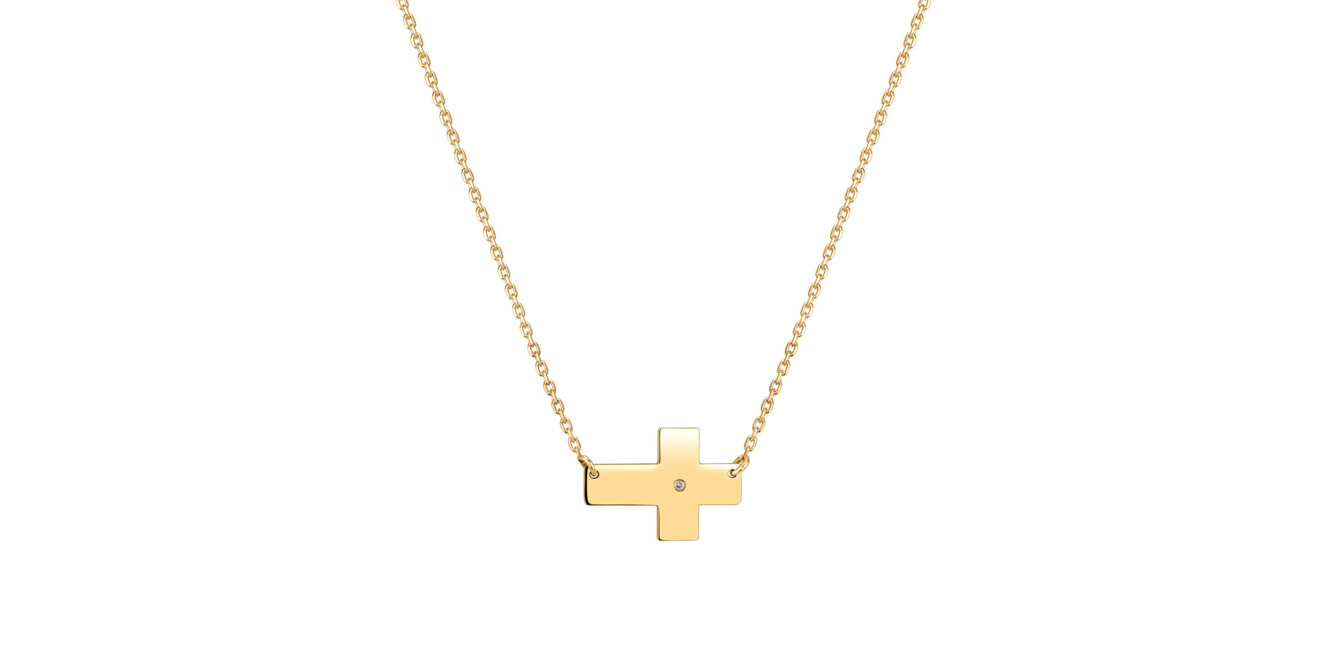 Náhrdelník s diamantom Cross of Dedication