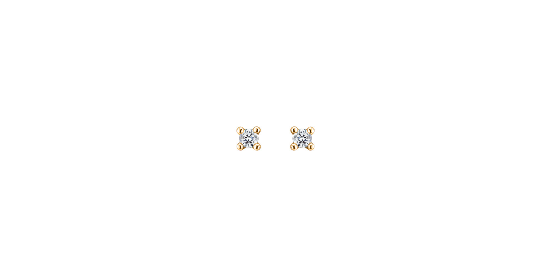 Náušnice s diamantom Essential Shine