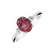 Prsteň s turmalinom a diamantmi Rosy Reverie4