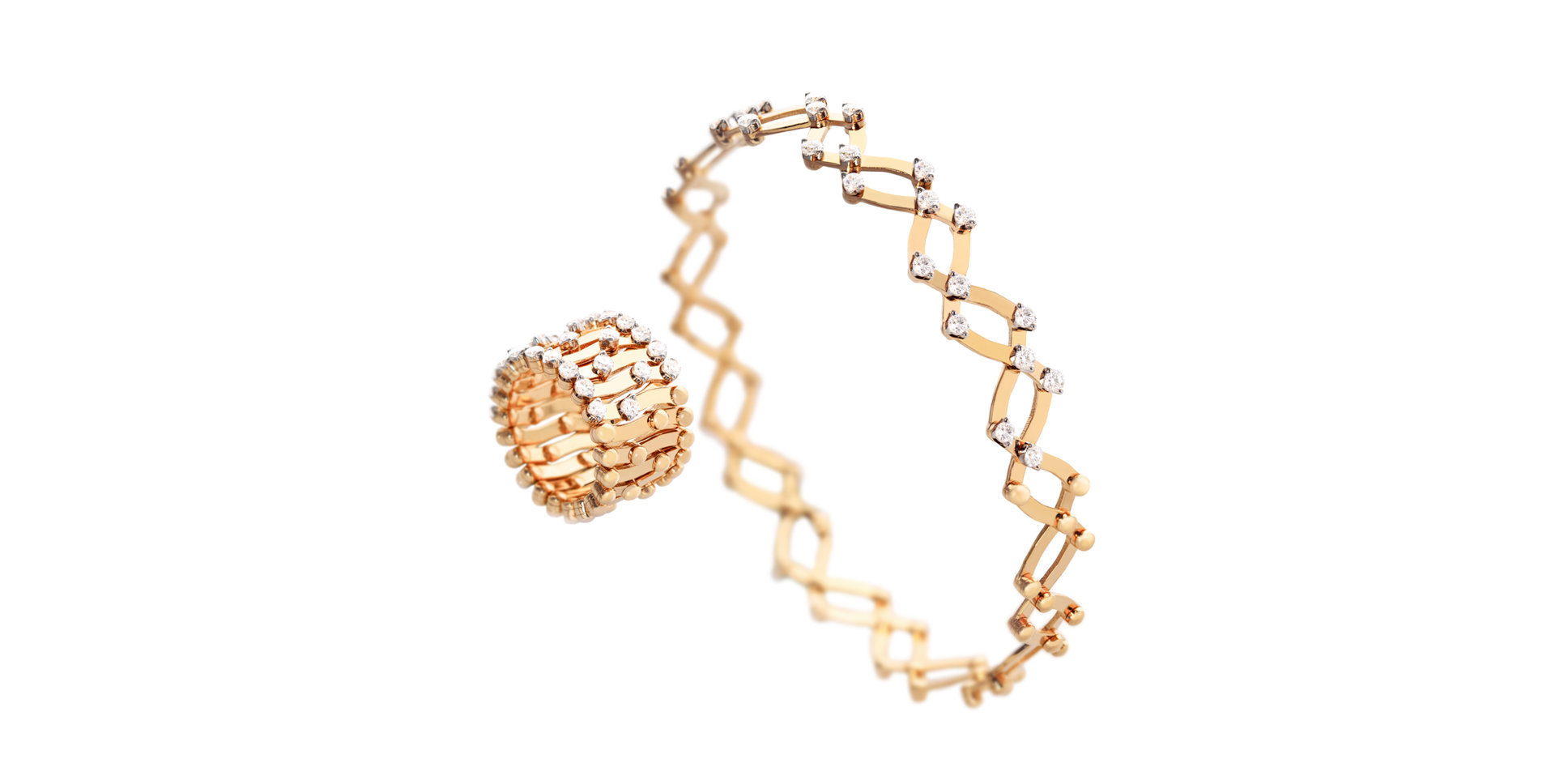 Prsteň / náramok s diamantmi Brevetto