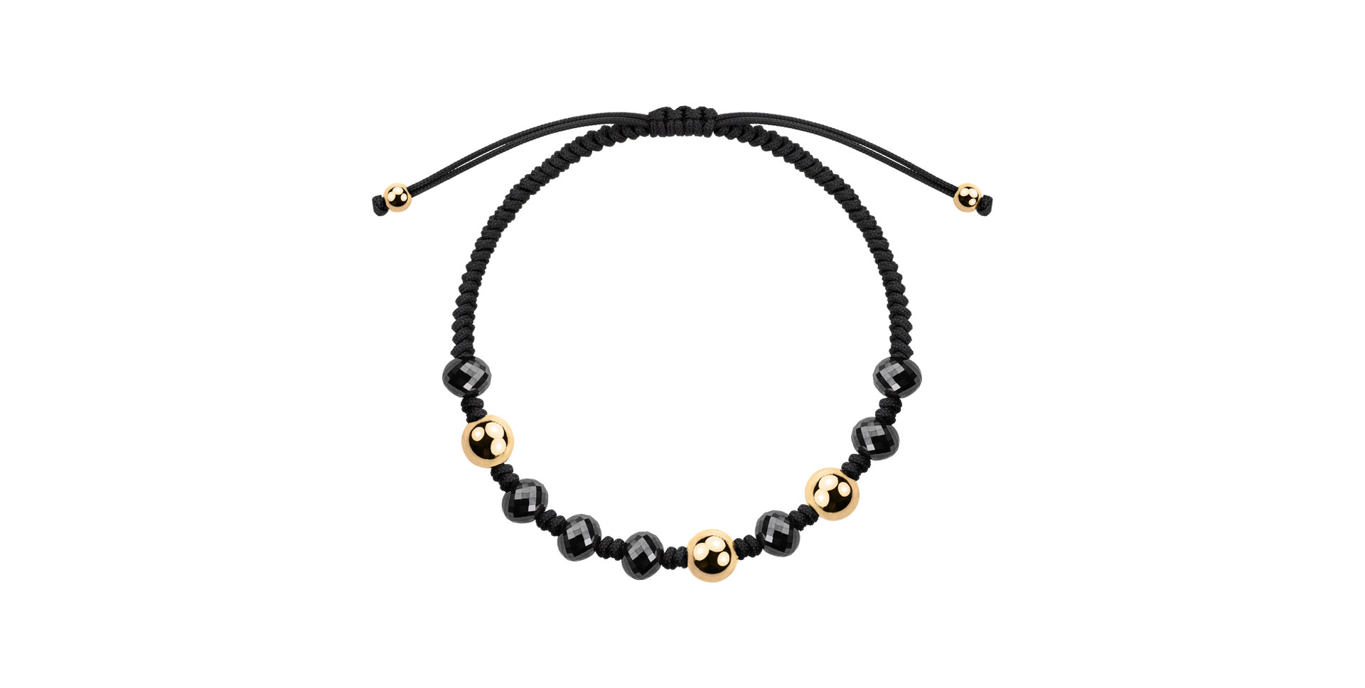 Náramok s čiernymi diamantmi Caligo
