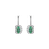 Náušnice s diamantmi a smaragdom Imperial Allegory4