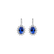 Náušnice s diamantmi a tanzanitom Princess Sparkle4