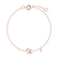 Náramok s diamantom Curly Letter X4