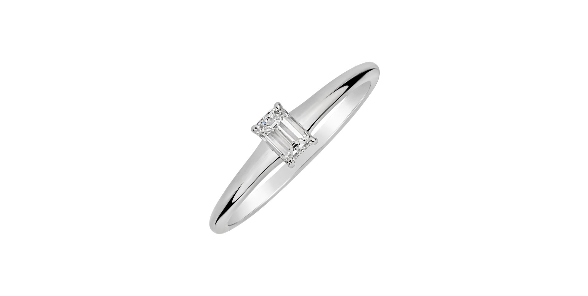 Prsteň s diamantom Gentle Delight