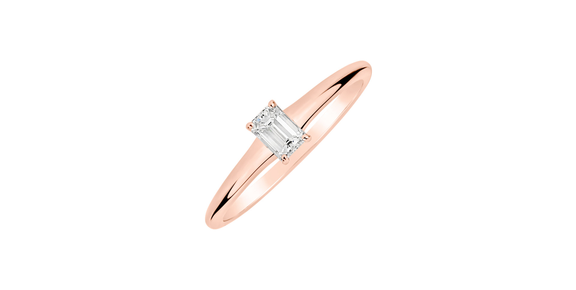 Prsteň s diamantom Gentle Delight