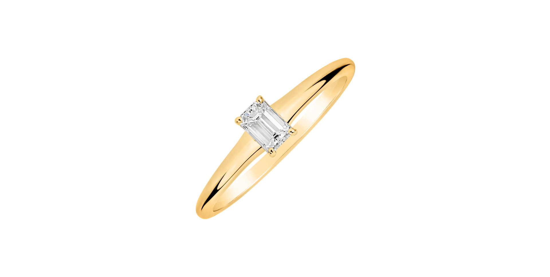 Prsteň s diamantom Gentle Delight