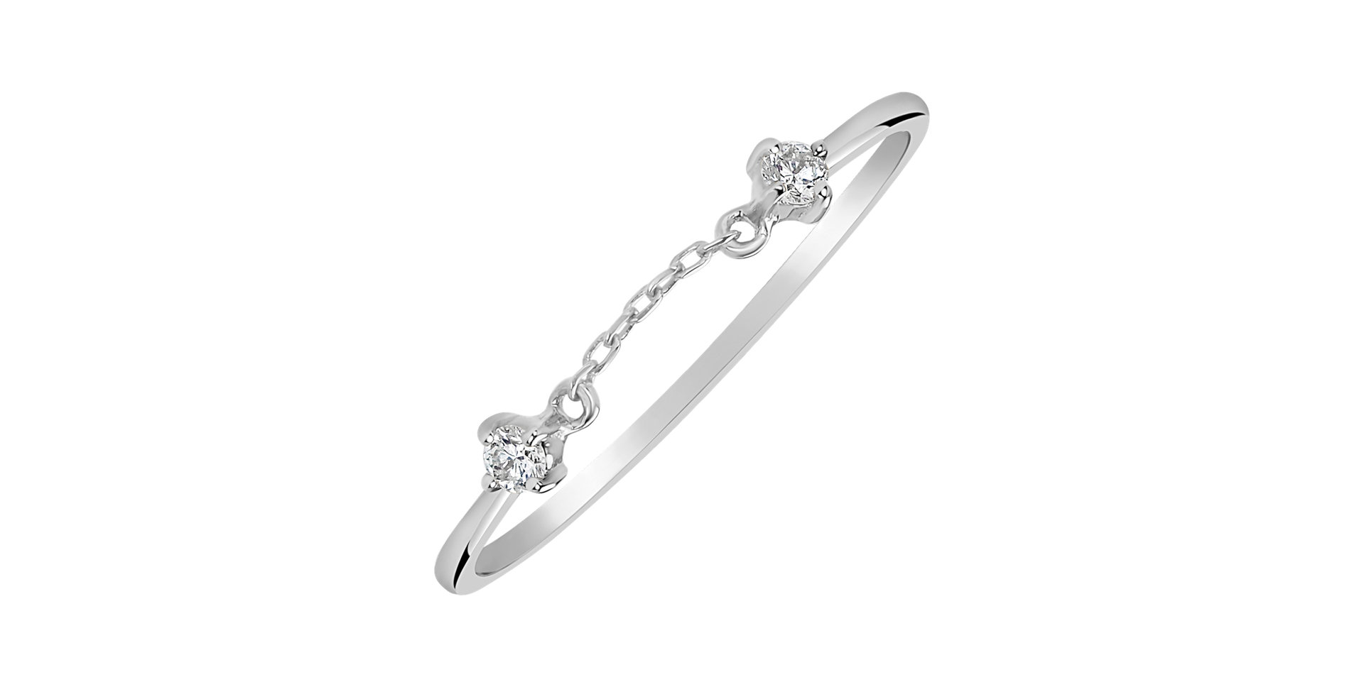 Prsteň s diamantmi Foxtrot