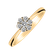 Prsteň s diamantmi Shiny Flower3