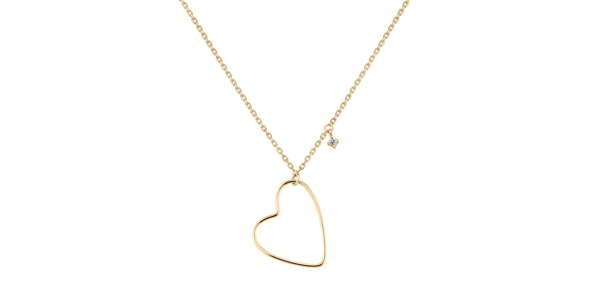 Náhrdelník s diamantom Heartbeat Haven