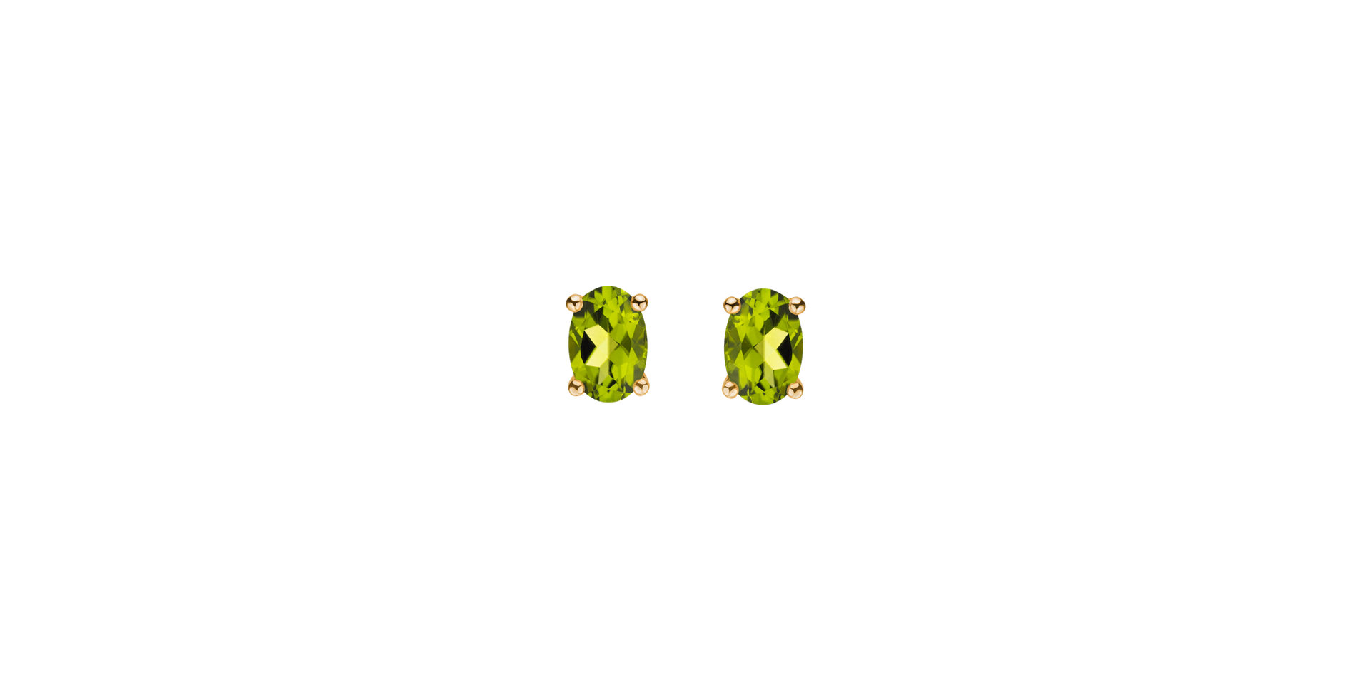 Náušnice s peridotom Mystic Light