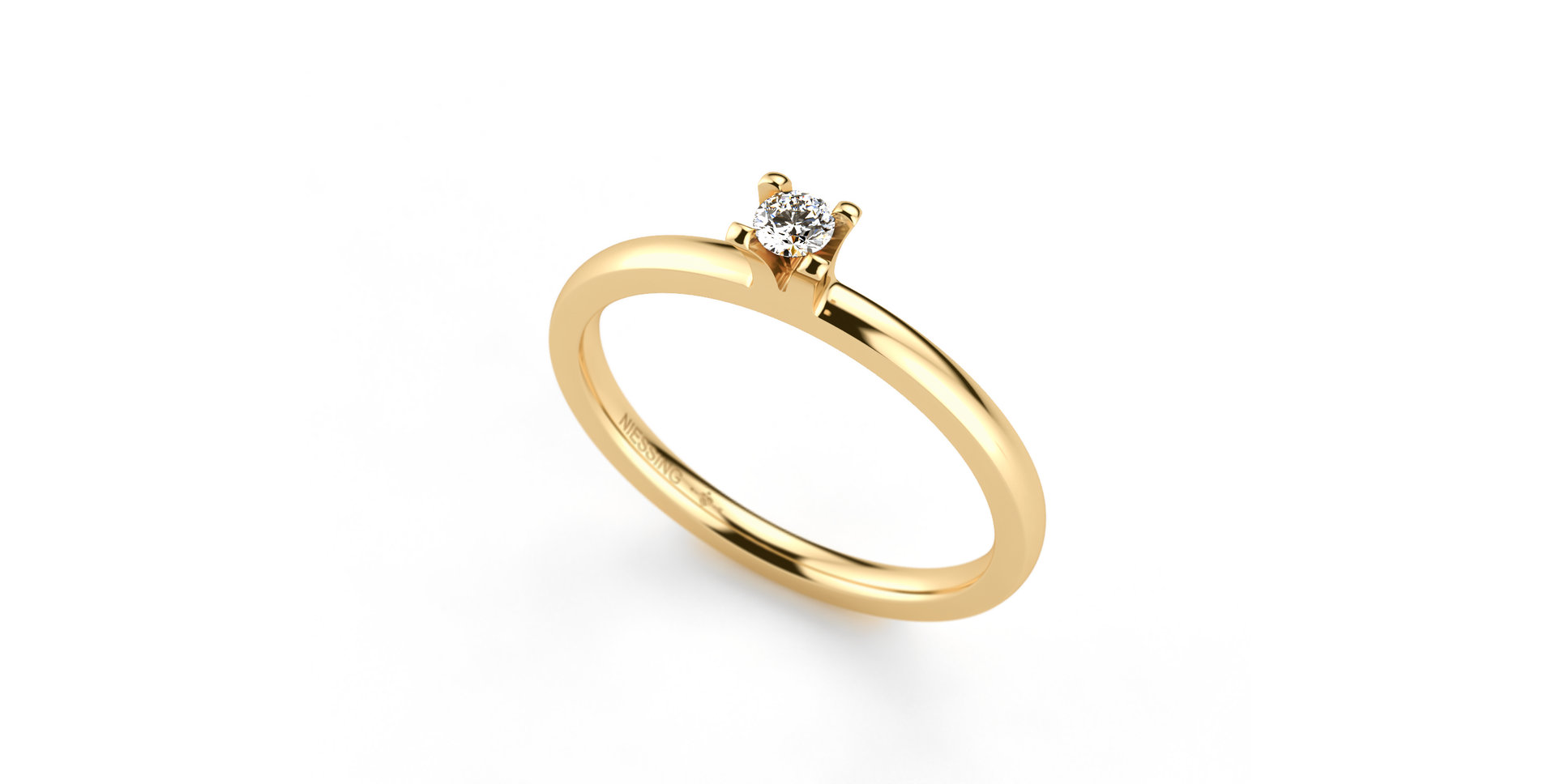 Prsteň s diamantom Amatis 4 prongs