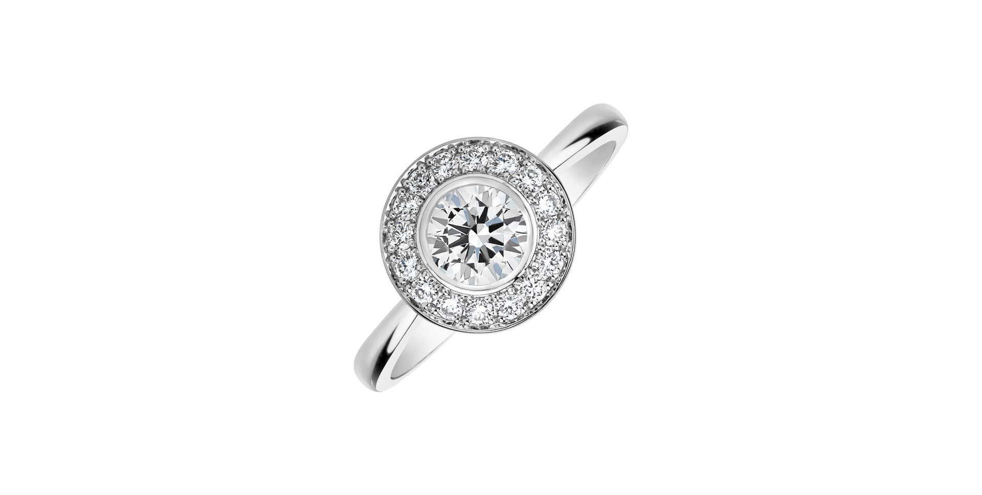 Prsteň s diamantmi Sun Highness