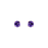 Náušnice s ametystom Orbs5