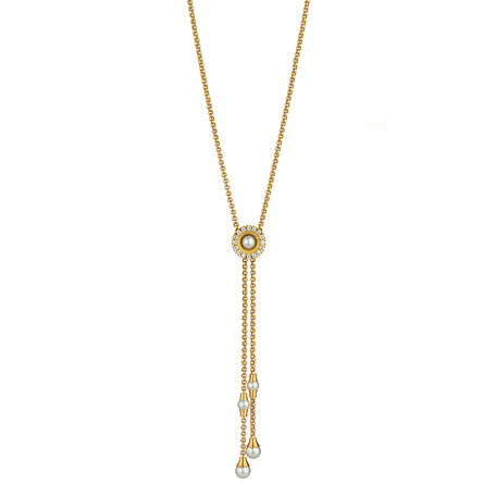 Náhrdelník s diamantmi a perlou Swing Boho Pearl