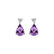 Náušnice s diamantmi a ametystom Ismene5