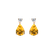 Náušnice s diamantmi a citrínom Ismene5