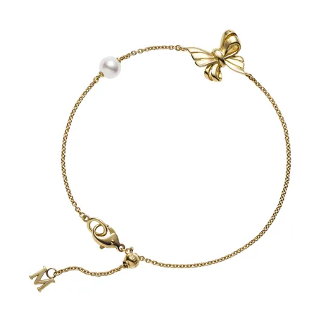 Náramok s diamantmi a morskou bielou perlou Akoya Bracelet