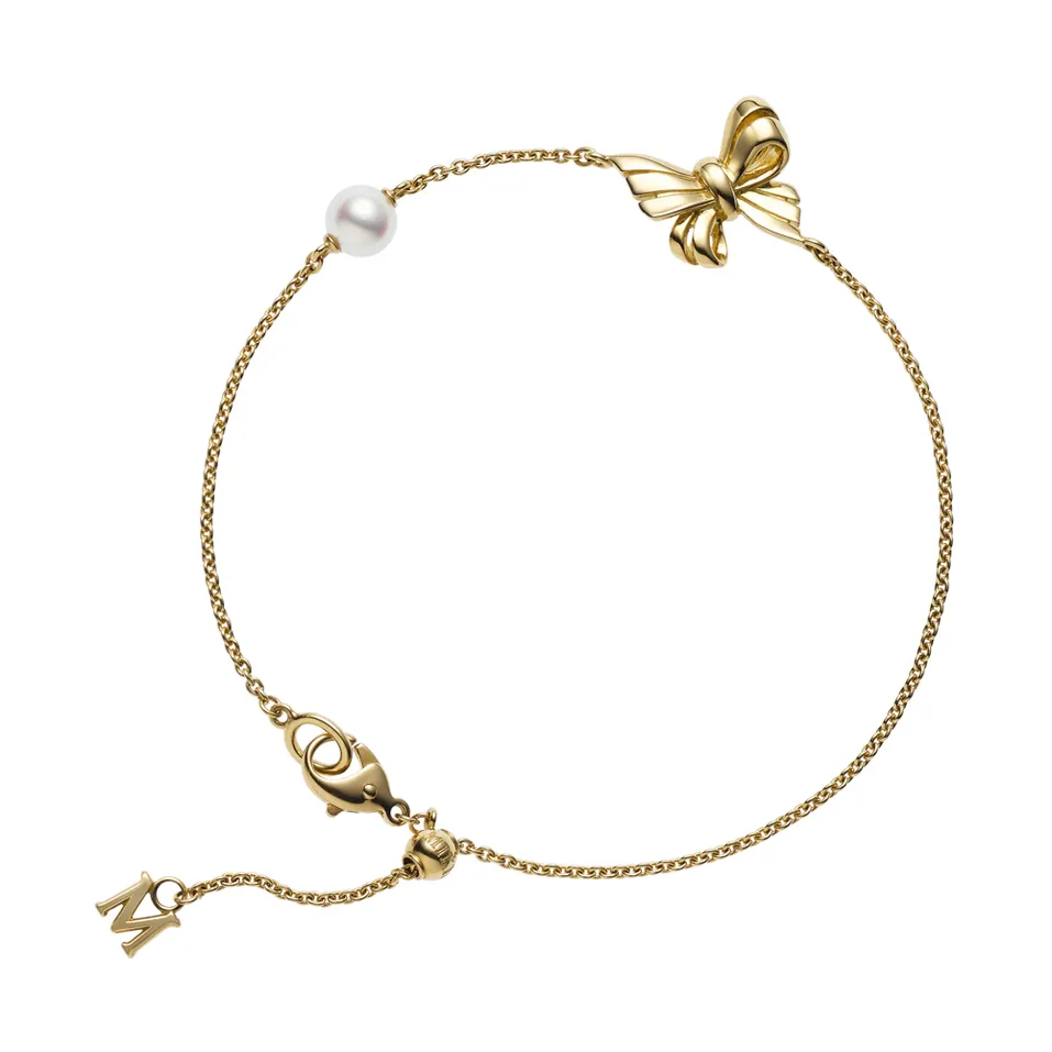 Náramok s diamantmi a morskou bielou perlou Akoya Bracelet